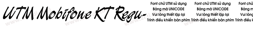 UTM Mobifone KT Regu字体转换